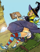 Rebellious witch gets butt-fucked